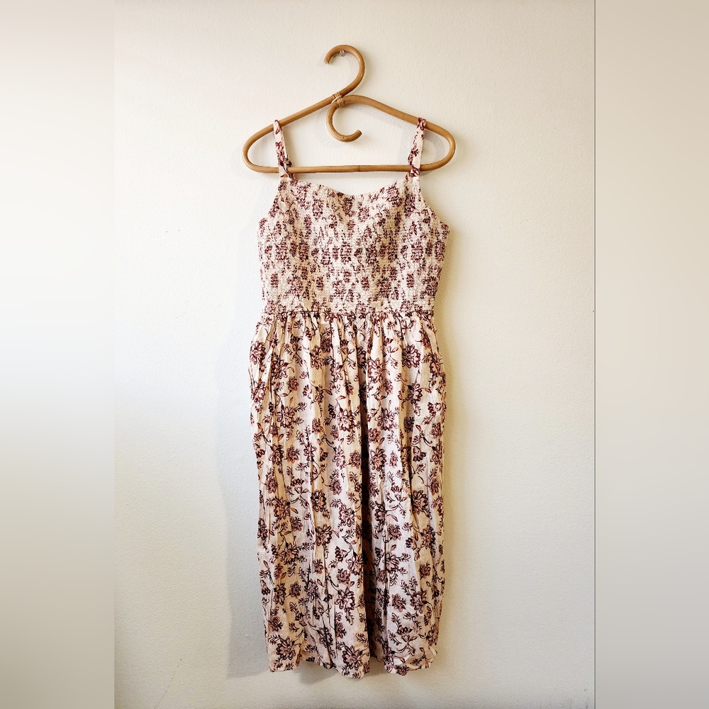 Smocked Cami Midi Dress